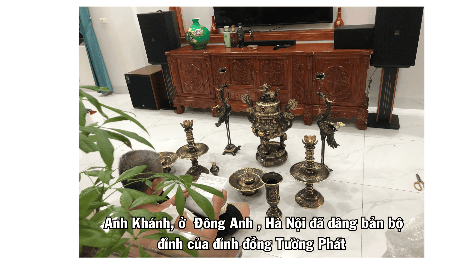 Đỉnh đồng Tường Phát Nam Định đúc thủ công