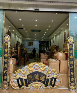 Bộ Cuốn Thư Câu Đối Khảm Tam Khí