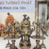 Bộ Đỉnh Đồng Ngũ Sự Cuốn Thư Màu Giả Cổ