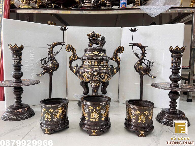 Bát Hương Đồng Khảm Tam Khí